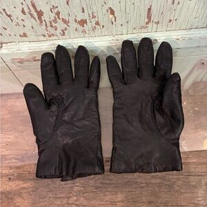 VTG gates women’s  Black Leather Gloves